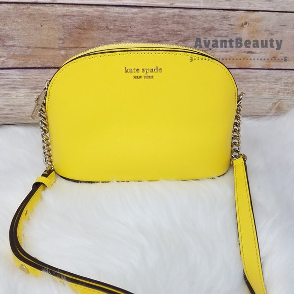 Kate Spade Yellow Sesame Spencer Dome Crossbody
